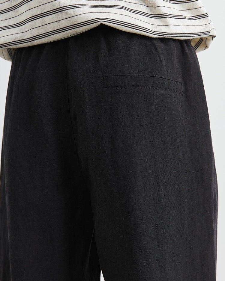 Linen up to Knee Shorts