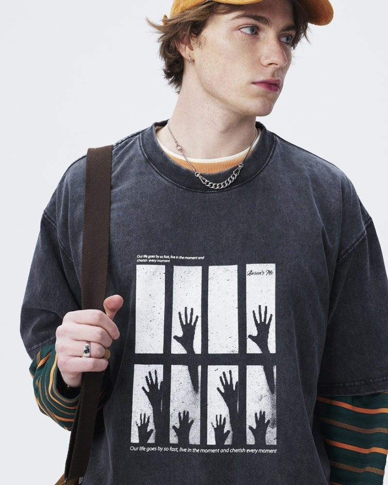 Oversized HANDS T‑Shirt