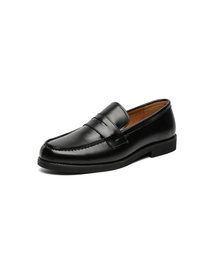 Leather Black Penny Loafers