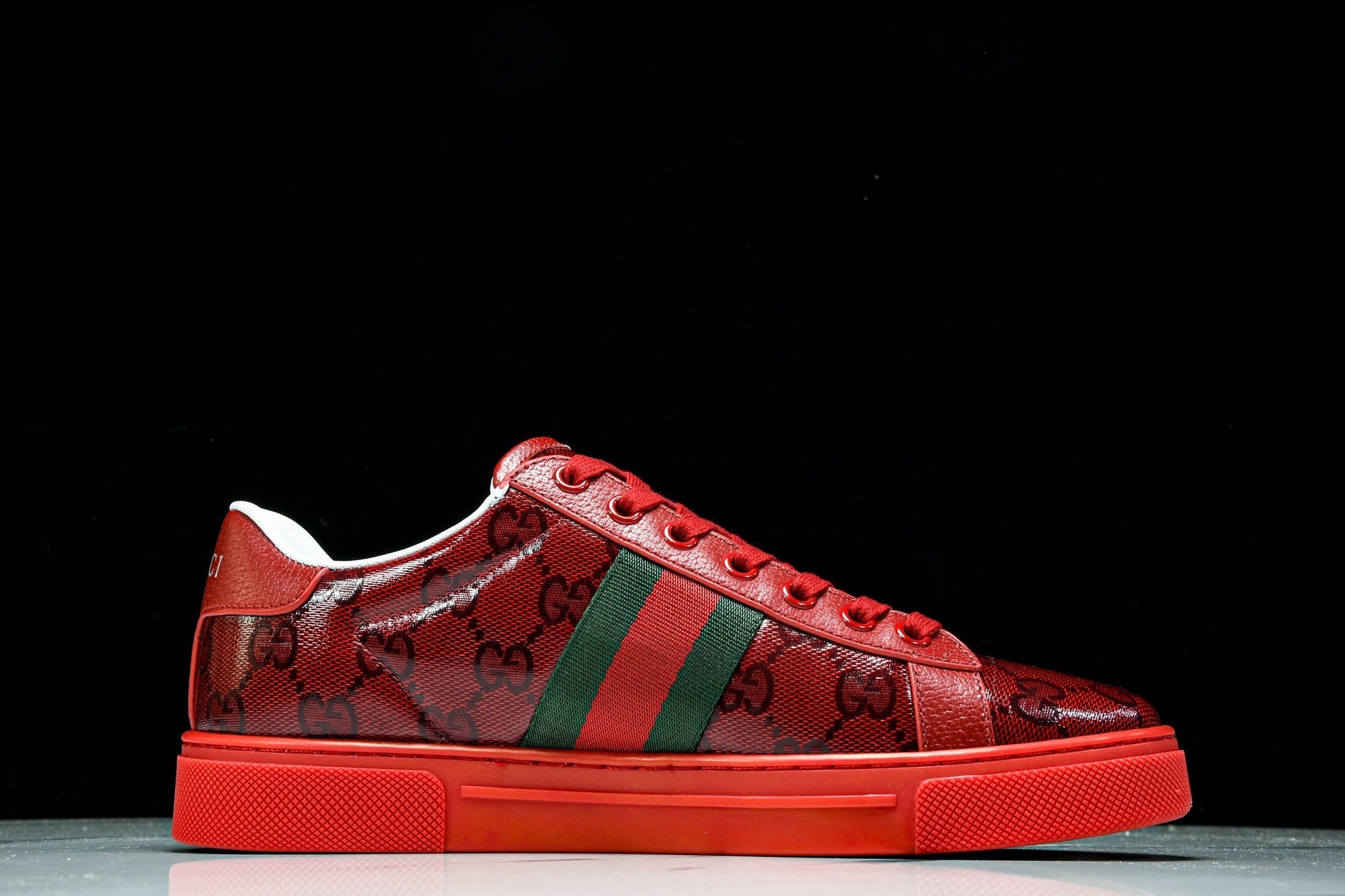 Guссi Ace Web 'Red Monogram'