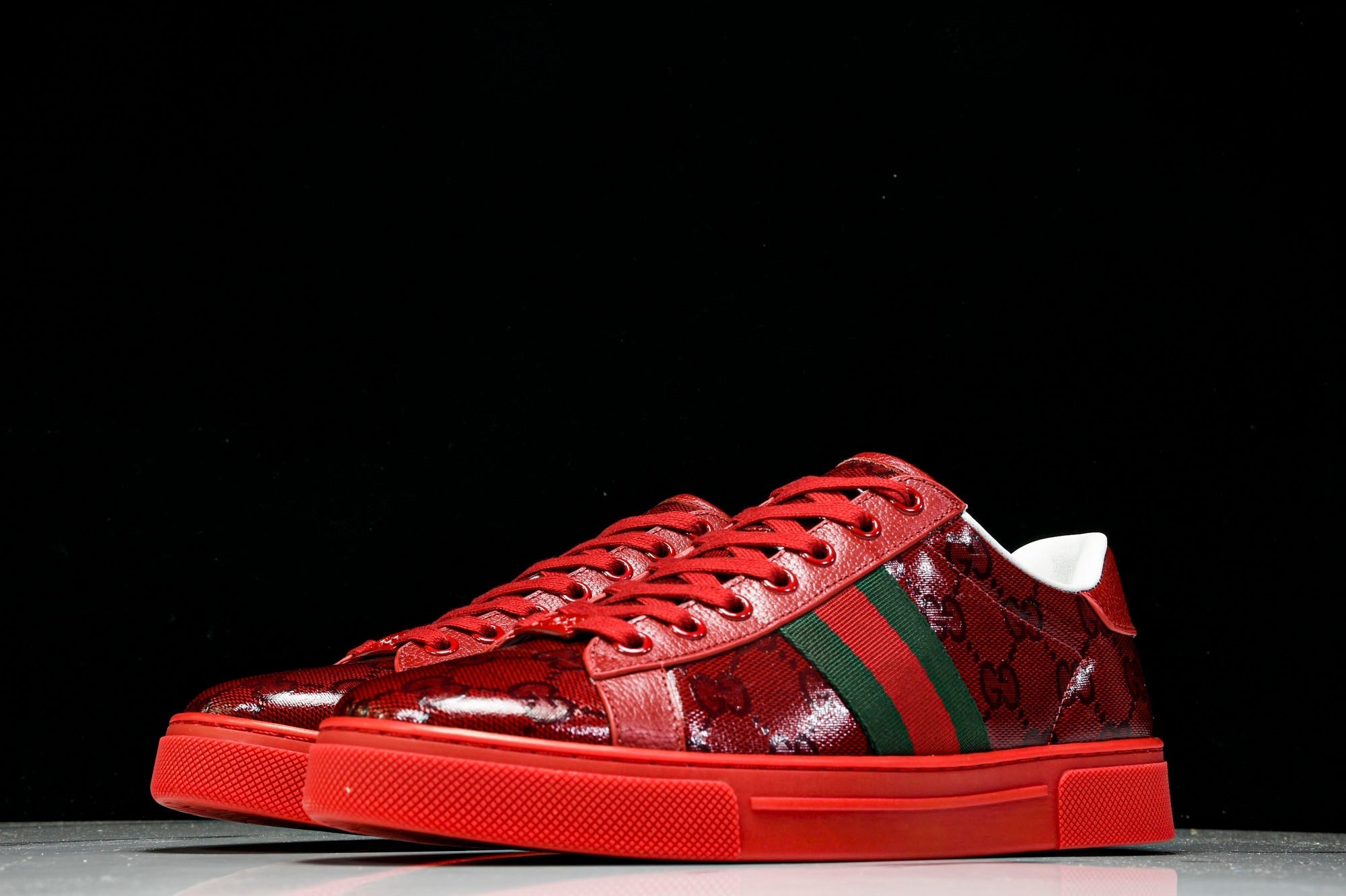 Guссi Ace Web 'Red Monogram'