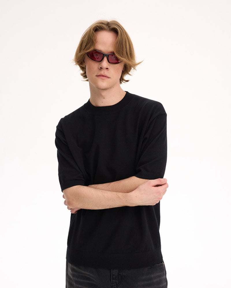 Long Elbow Sleeve Crewneck T-Shirt