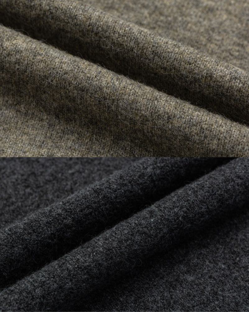 Wool Blend Classic Knit Button Cardigan