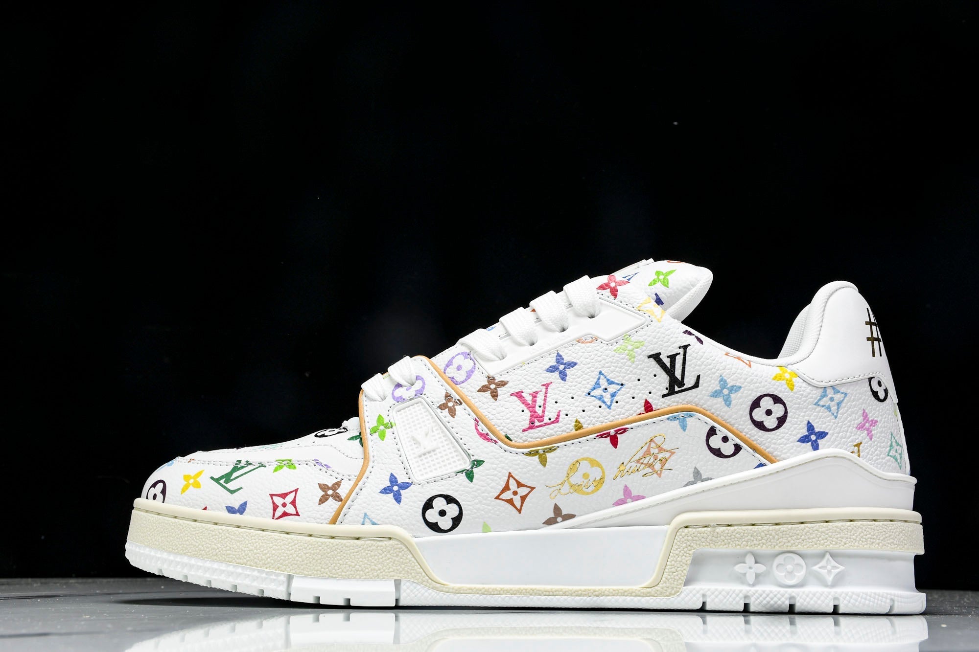 Louis Vuittоп Trainer Low x Takashi Murakami 'White Multicolor'