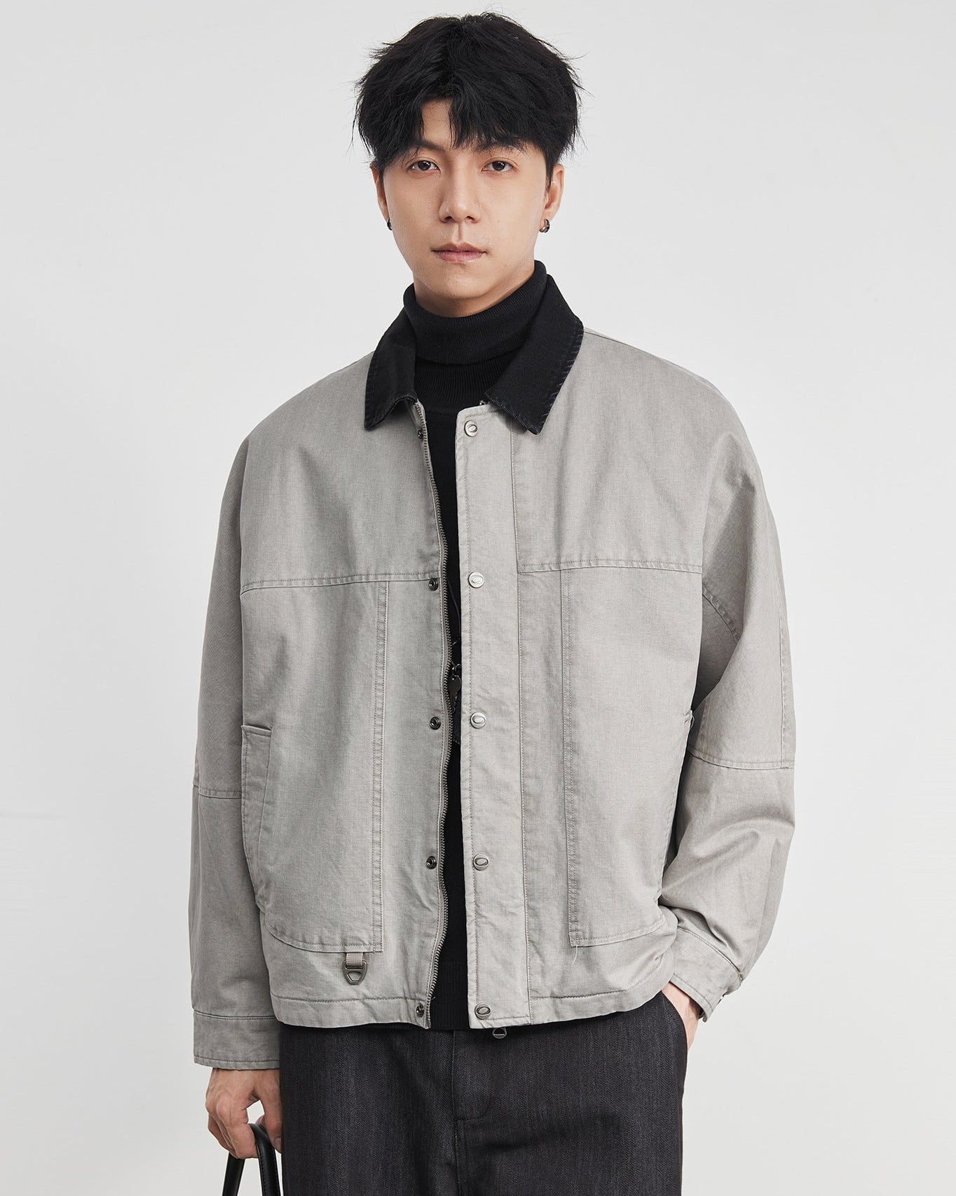 The Kaito Contrast Denim Work Jacket