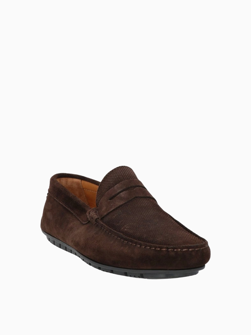 Chocolate Boat Suede loafers