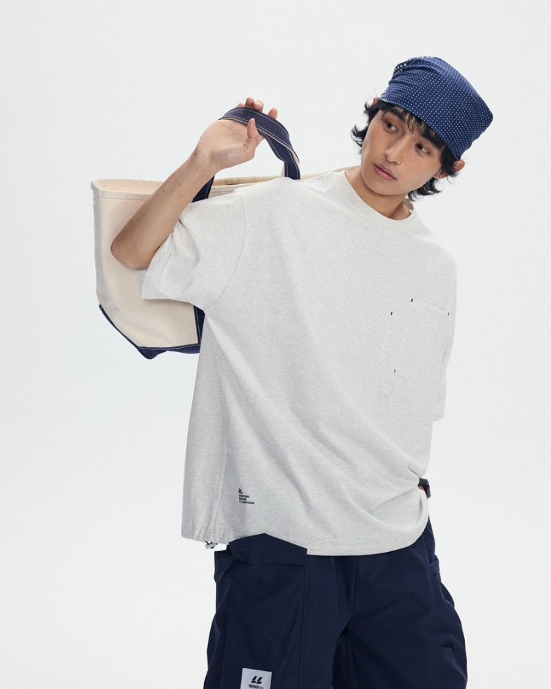 Front-Pocket Oversized T-Shirt