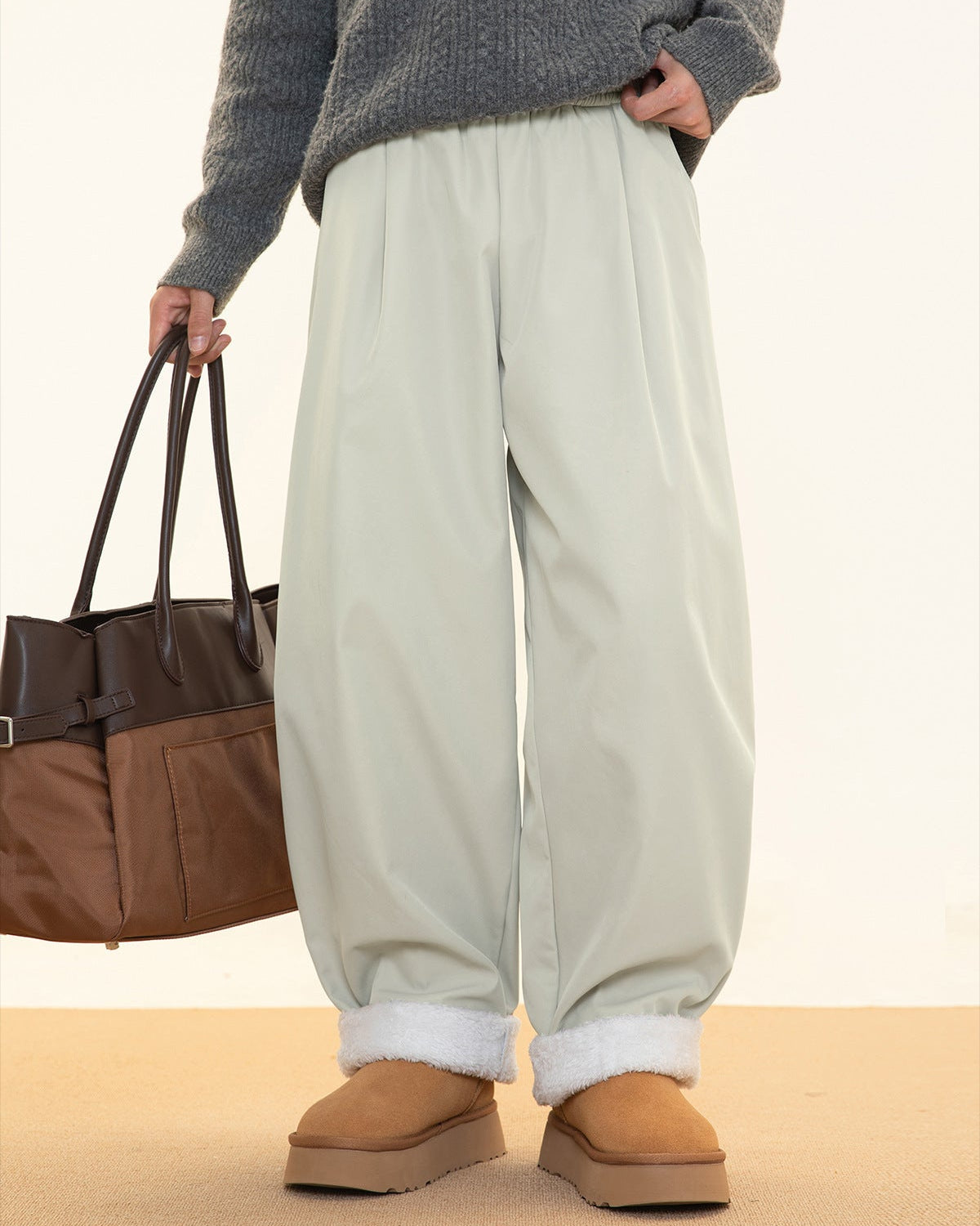 The Divide Pleat Fleece Jeans