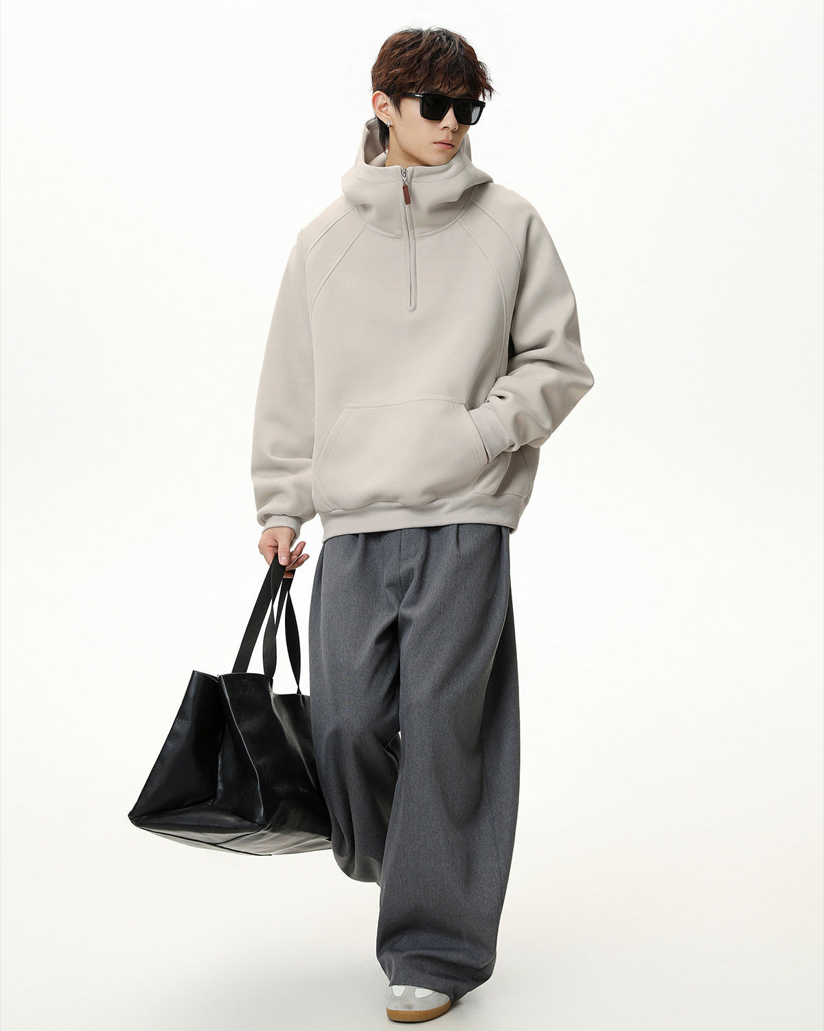 The Sculpted Split Zip Hoodie Sweater