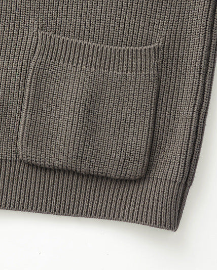 The Mo Maike Dual-Tone Lapel Knit Cardigan Jacket