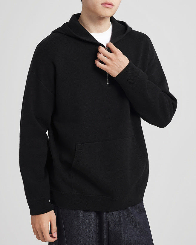 The Half-Zip Hooded Knit Sweater