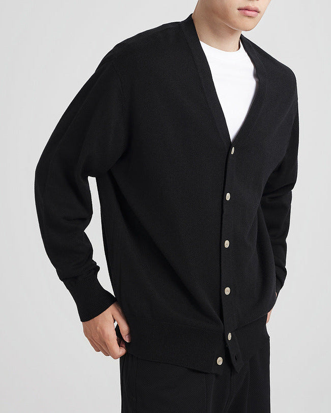 The Wool Blend V-Neck Cardigan