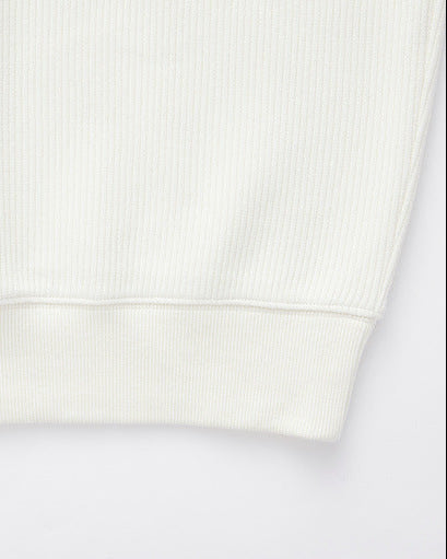 Vertical Texture Half-zip Sweatshirt