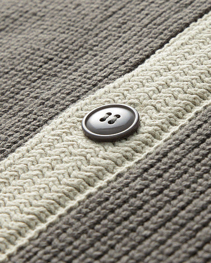 The Mo Maike Dual-Tone Lapel Knit Cardigan Jacket