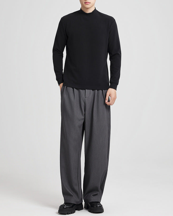 Fleece Semi-Turtleneck Base Sweater