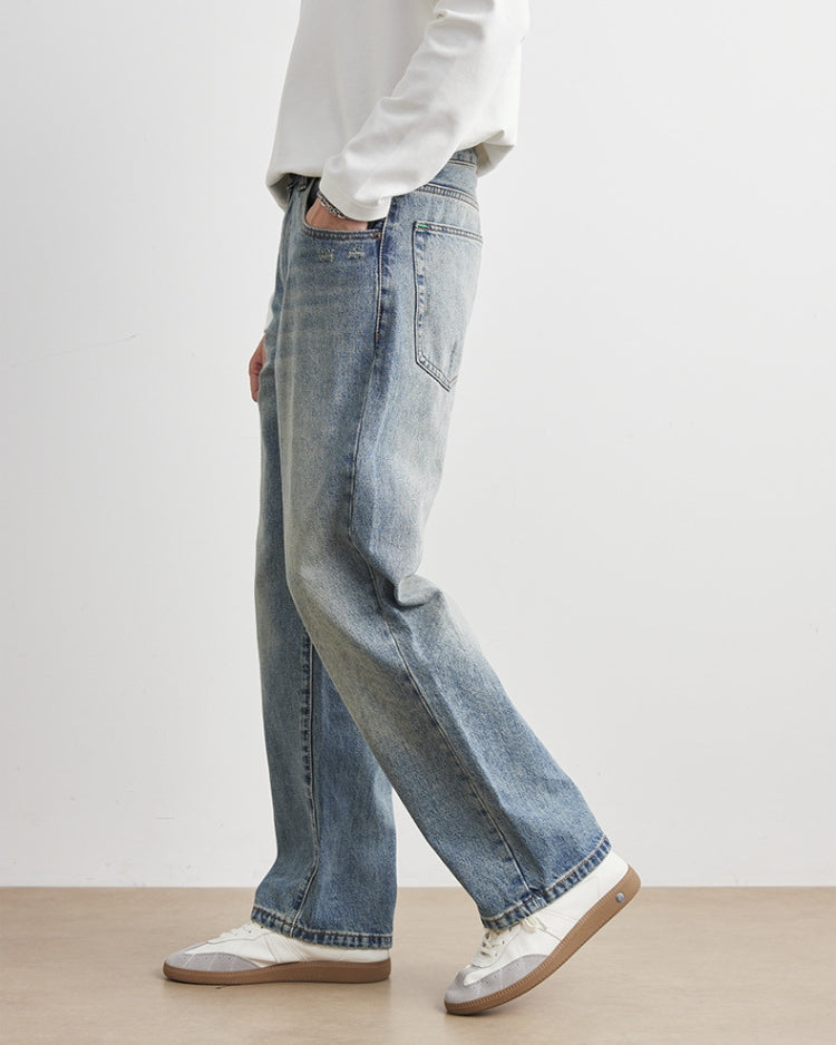 Essential Loose Fit Washed Denim Jeans