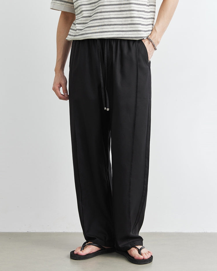 Linen Wide Leg Waistband Lounge Pants