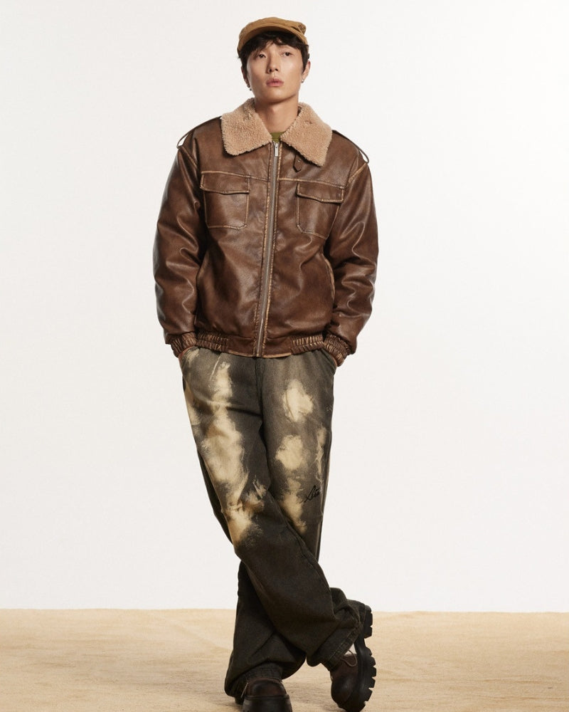 Heritage Aviator Leather Jacket