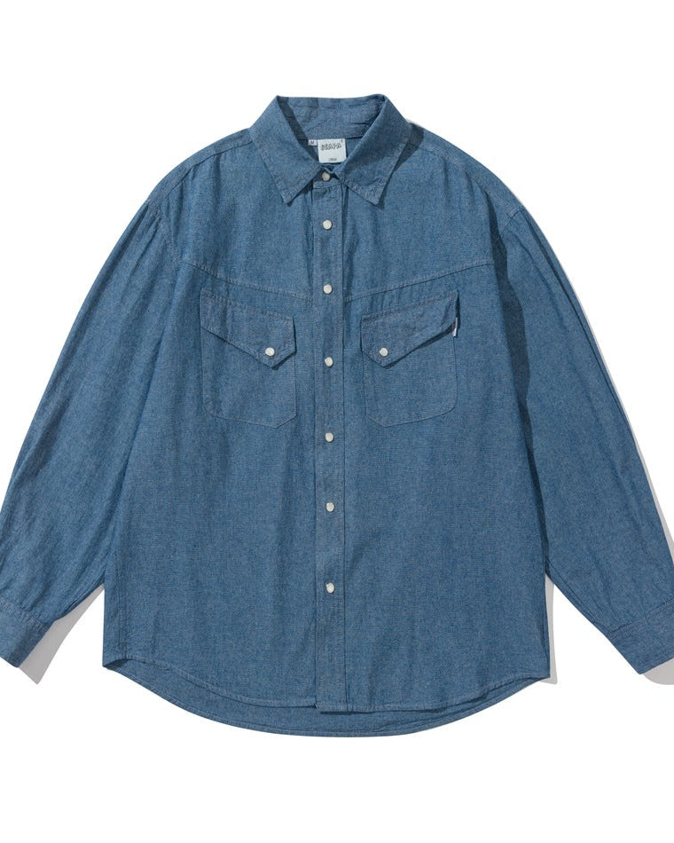 The Havenwood Lapel Denim Overshirt