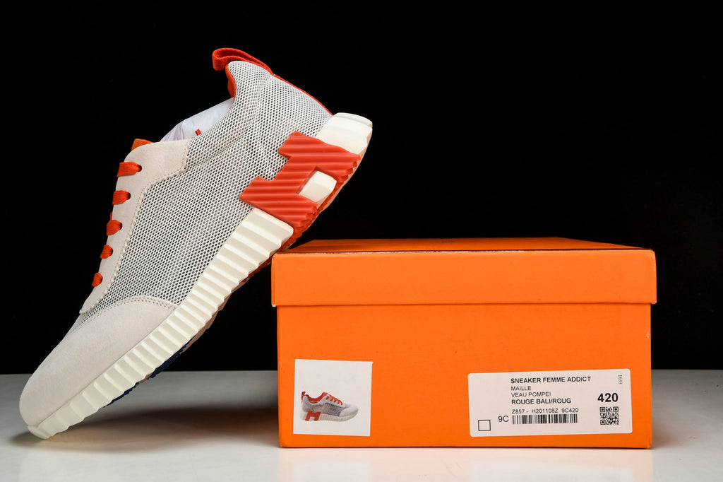 Hermès Bouncing Sneaker 'Blanc Orange Bleu'