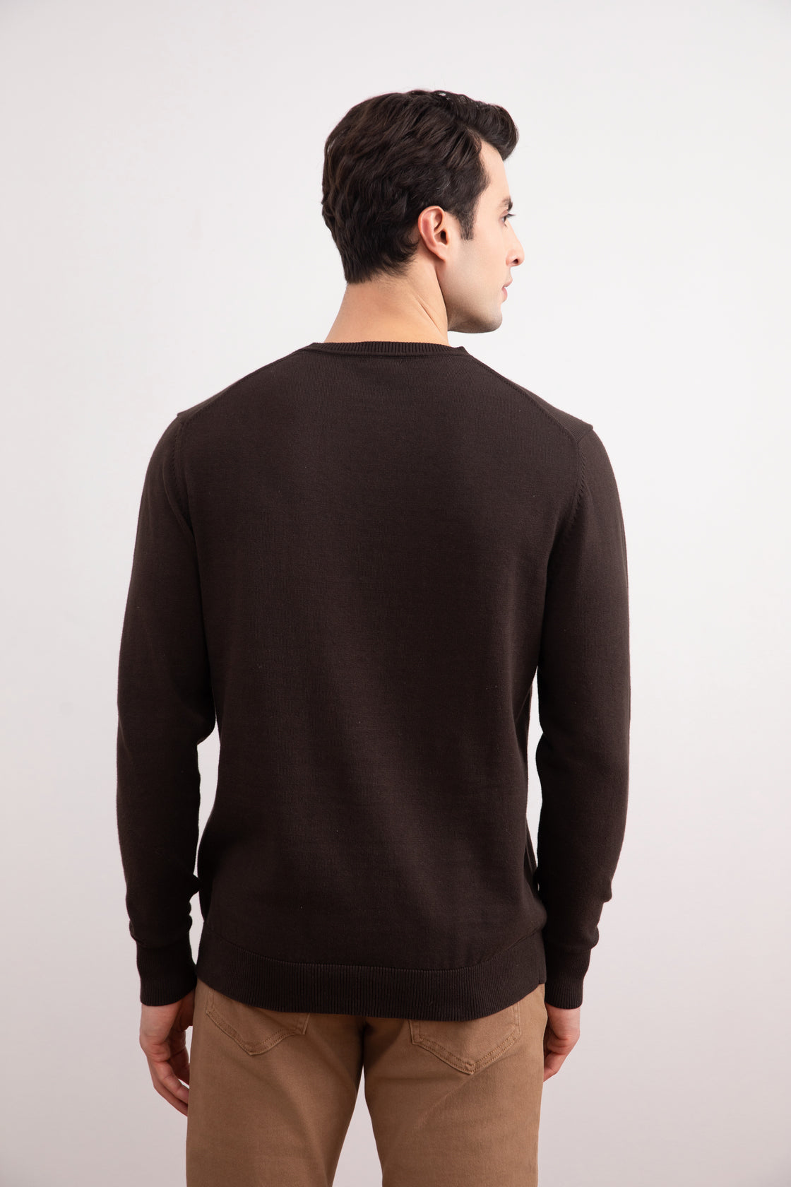 Dark Brown Crewneck Sweater