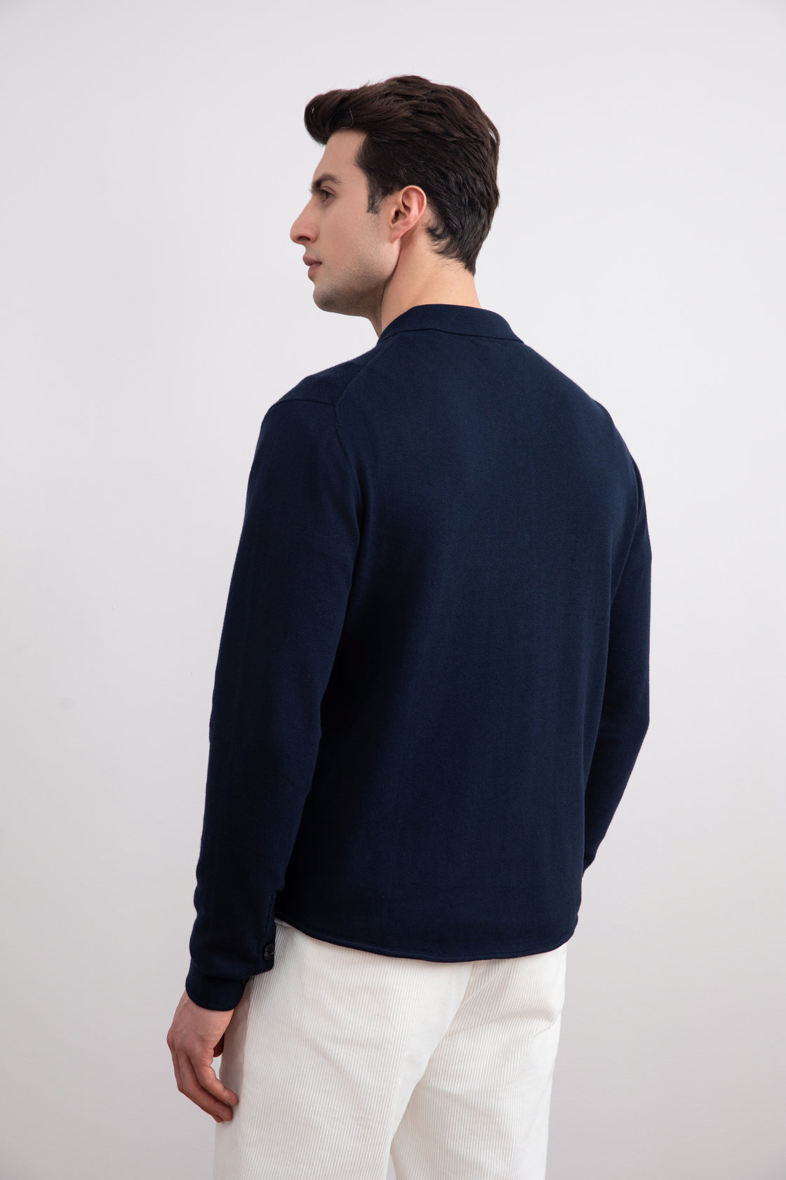 Navy Flap-pocket Overshirt