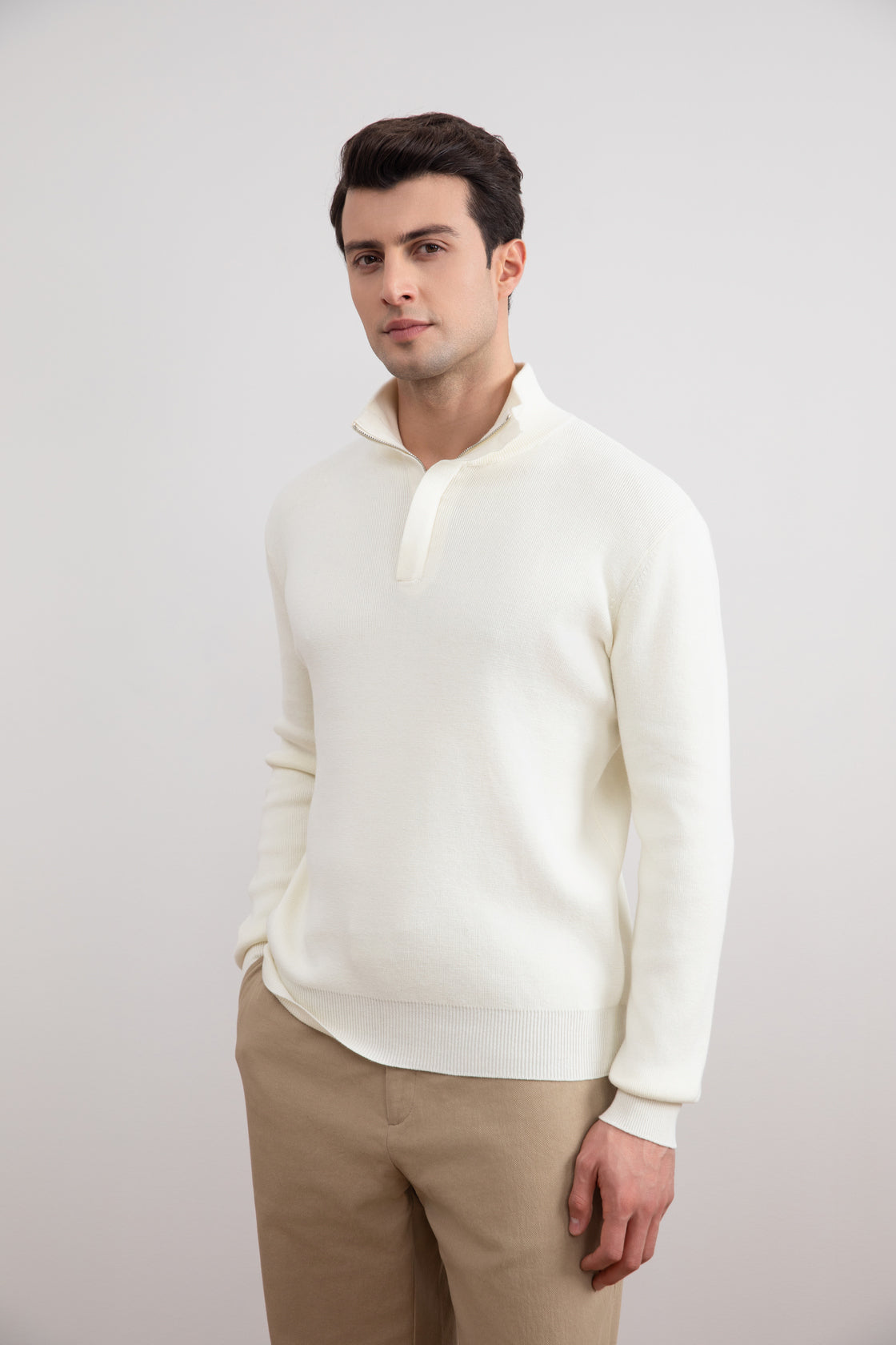 Panama Half-Zip Mock Neck Sweater