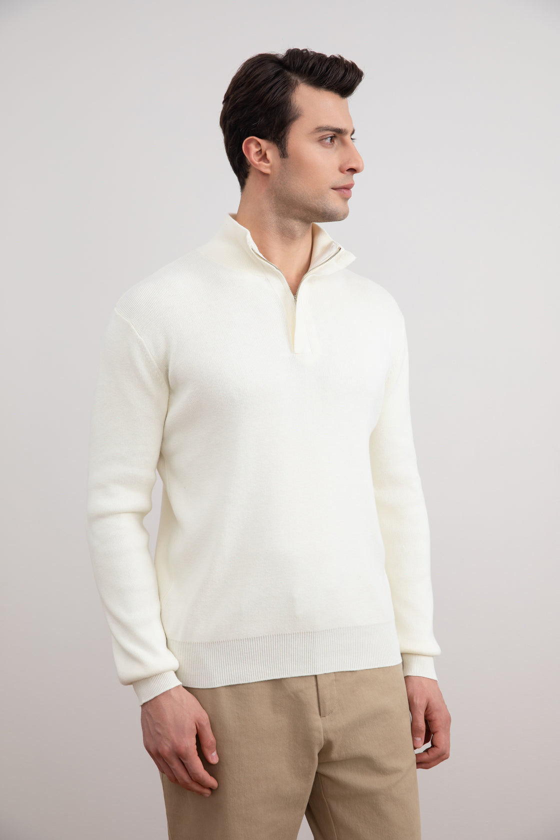 Panama Half-Zip Mock Neck Sweater