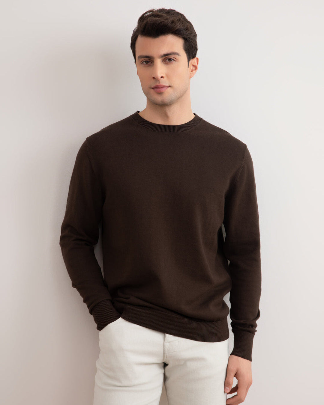 Brown Crewneck Sweater