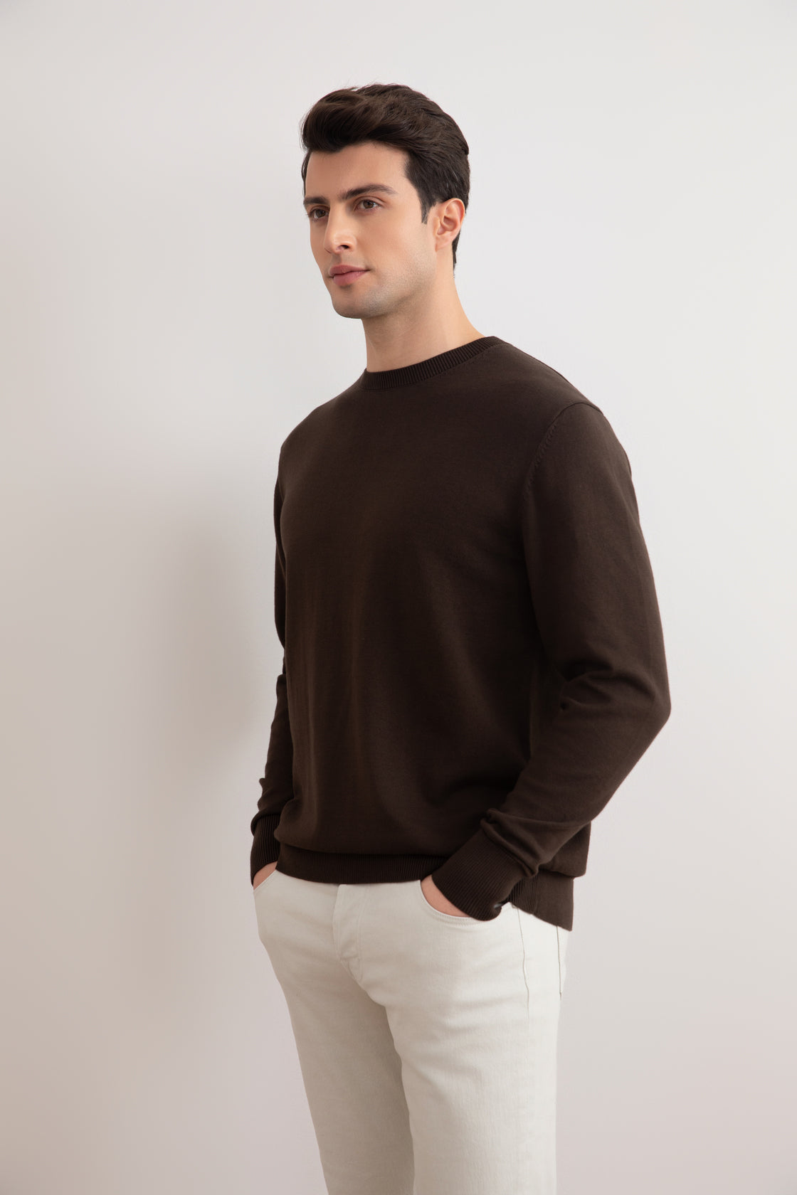 Brown Crewneck Sweater
