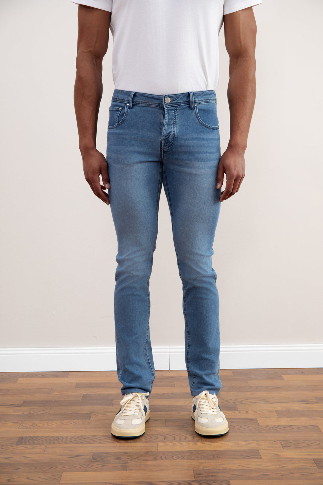 Light Blue Wash Slim-fit Jeans
