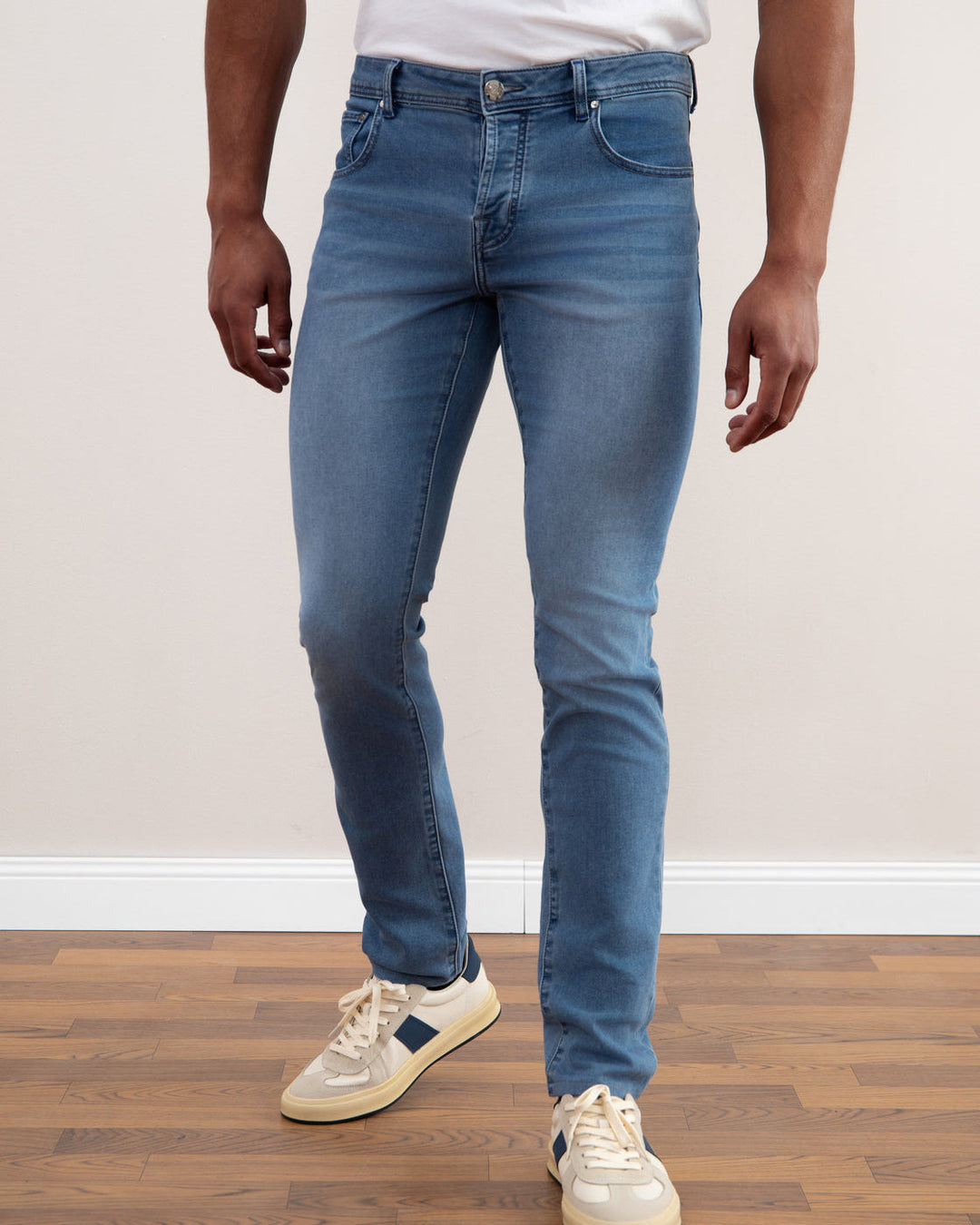 Light Blue Wash Slim-fit Jeans