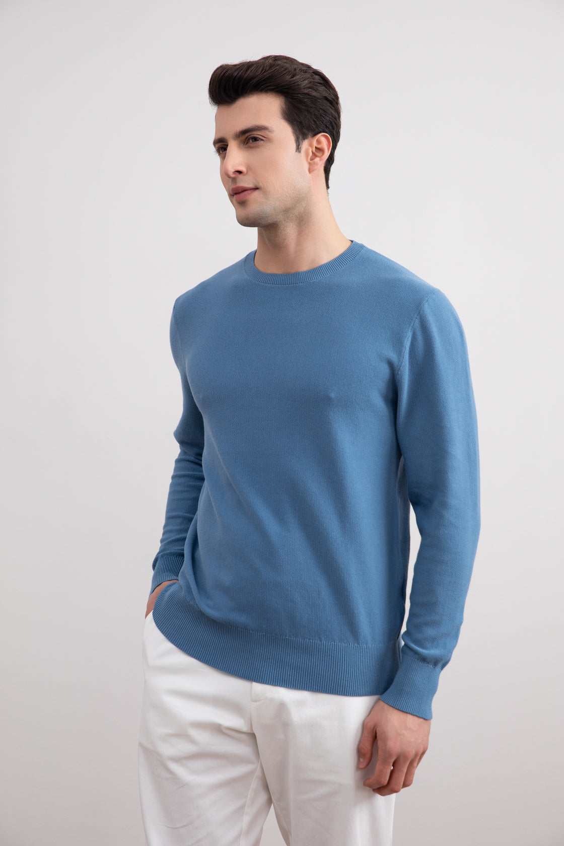 Dusty Blue 18mil Crewneck Sweater
