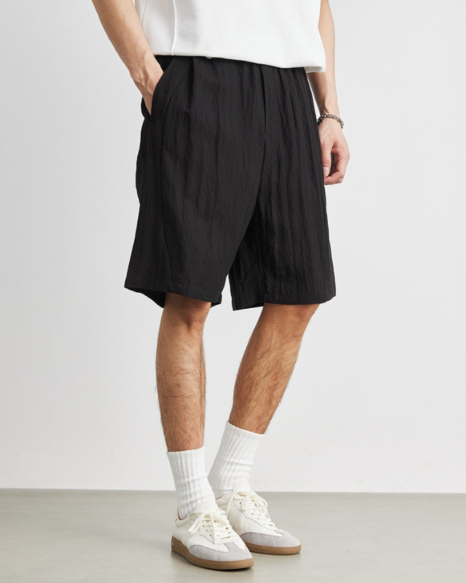 Wide Relaxed Linen Shorts