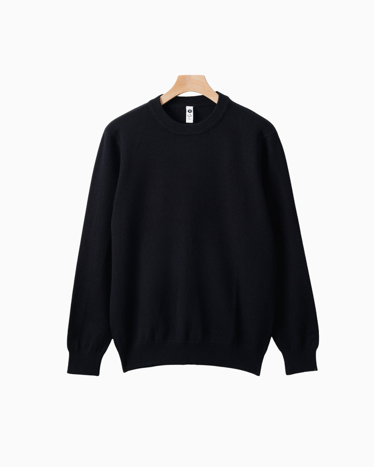 Merino Wool Blend Crewneck Knit Sweater