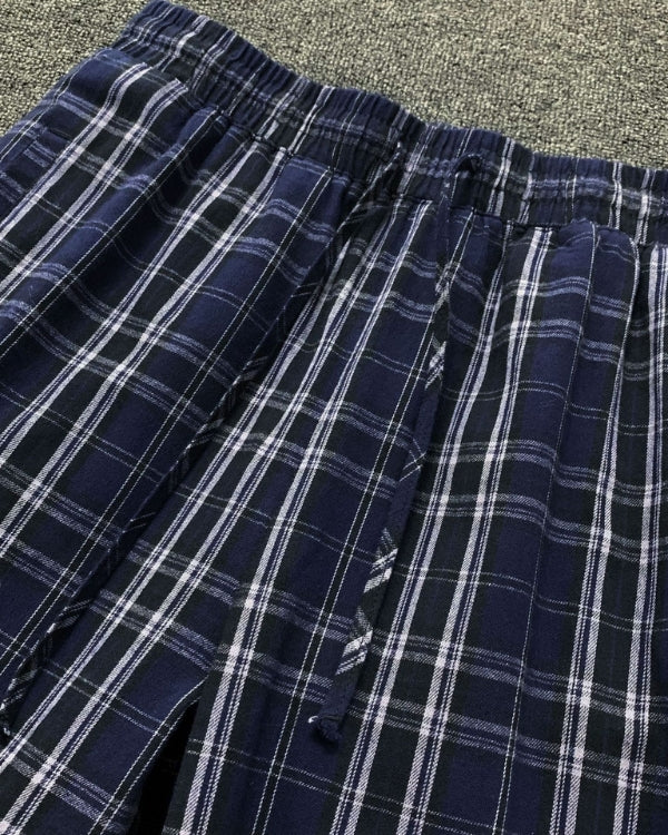 Pyjama Checked Trousers With Drawstrings