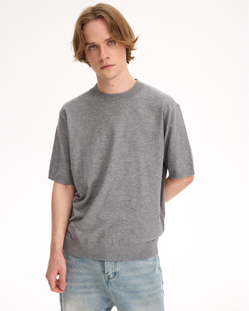 Long Elbow Sleeve Crewneck T-Shirt