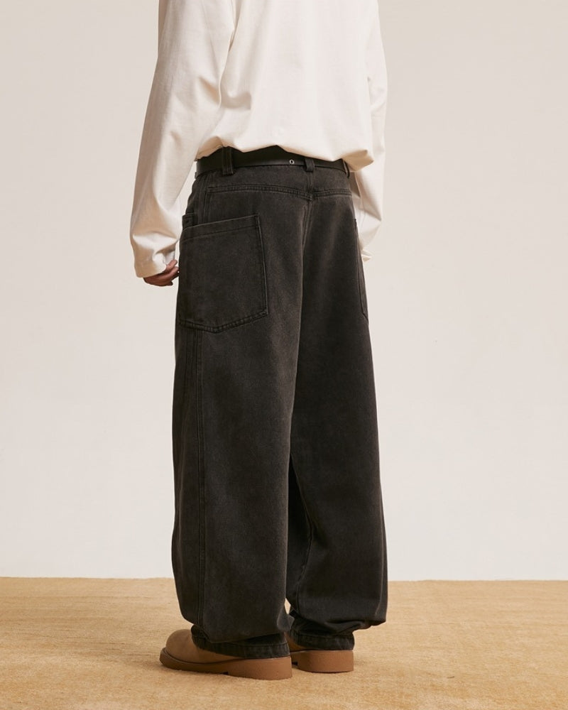 Urban Relaxed-Fit Washed Black Jeans