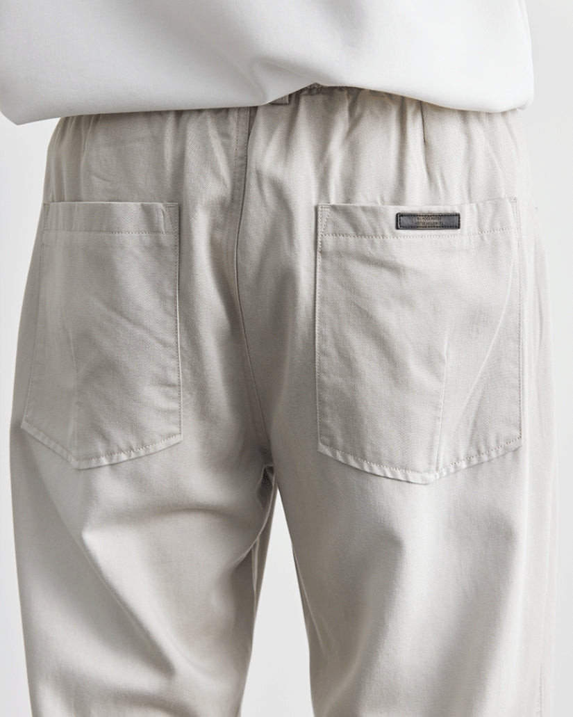 Baggy Elastic Waistband Jeans look Trousers