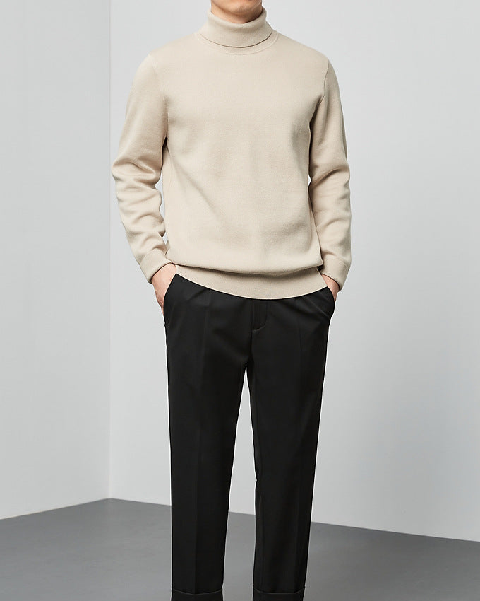 The Momeike Classic Solid Turtleneck Sweater