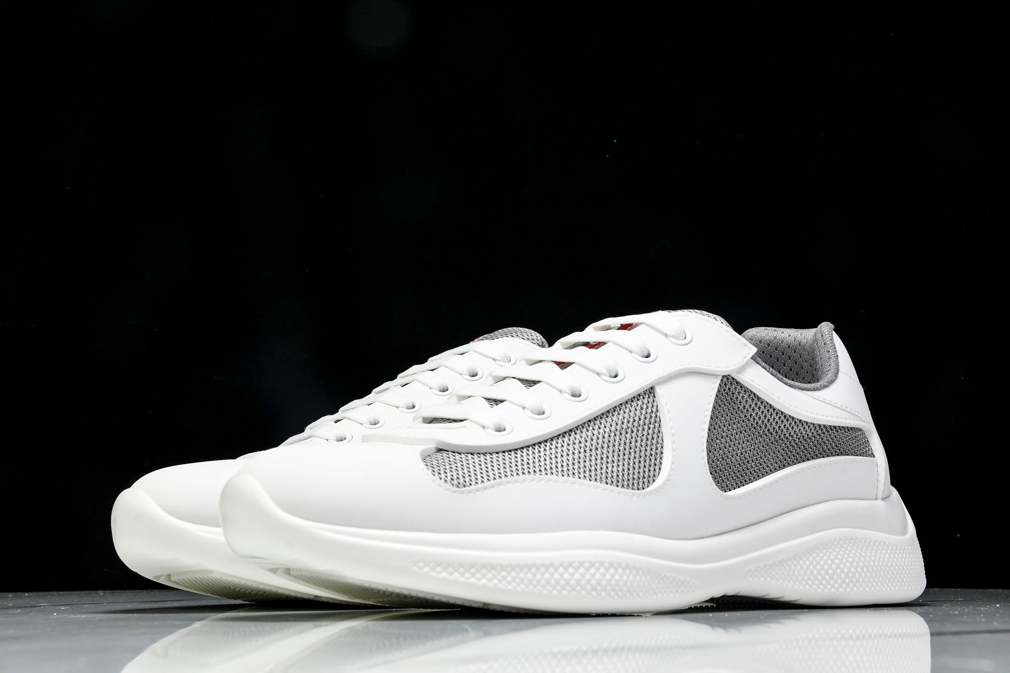 Prada America's Cup Sneaker Soft Rubber 'Cream White'
