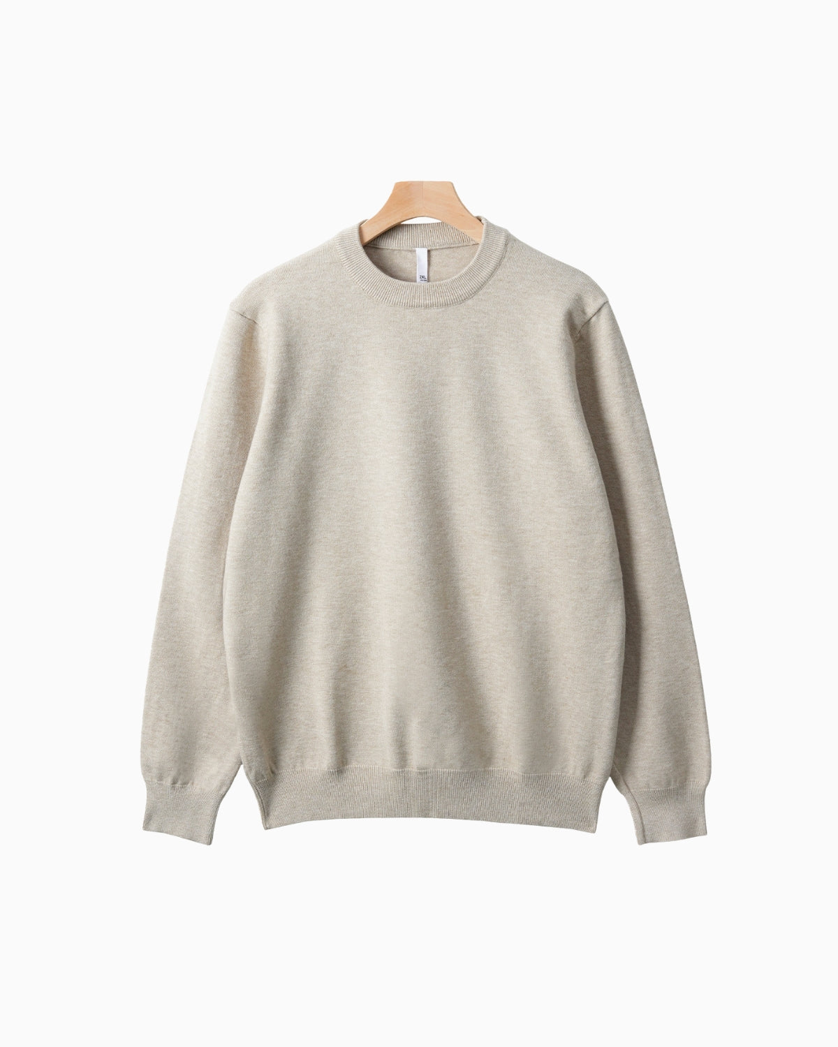 Merino Wool Blend Crewneck Knit Sweater
