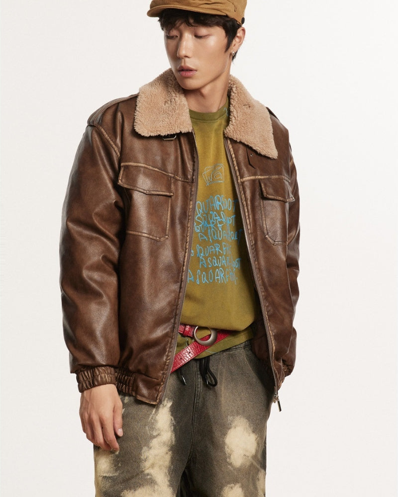 Heritage Aviator Leather Jacket