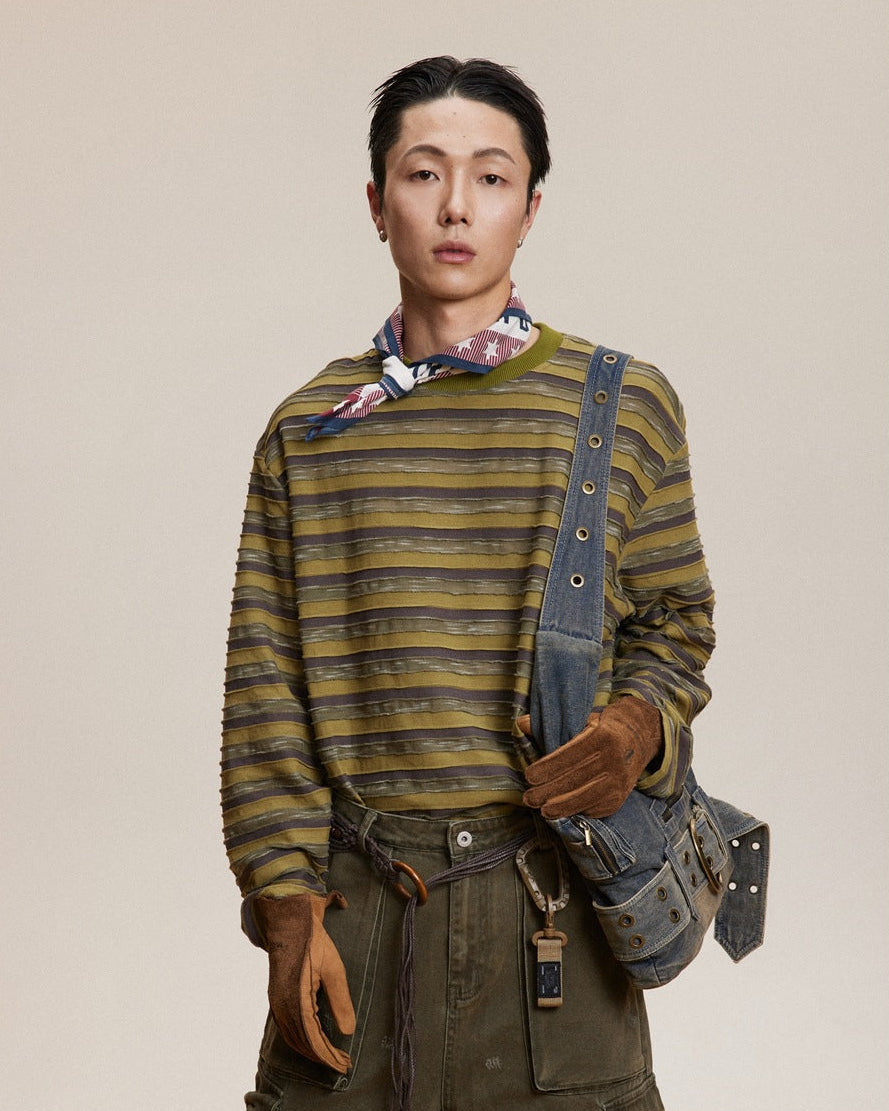 The Driftline Striped Knit Pullover Sweater