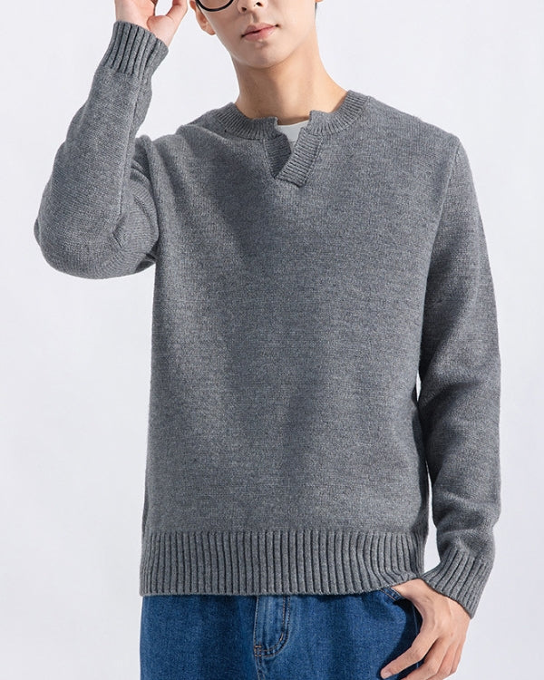 Jackal Wool-Blend V-Neck Sweater