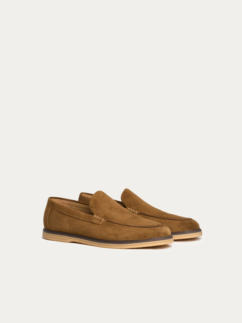 Coffee Suede loafers