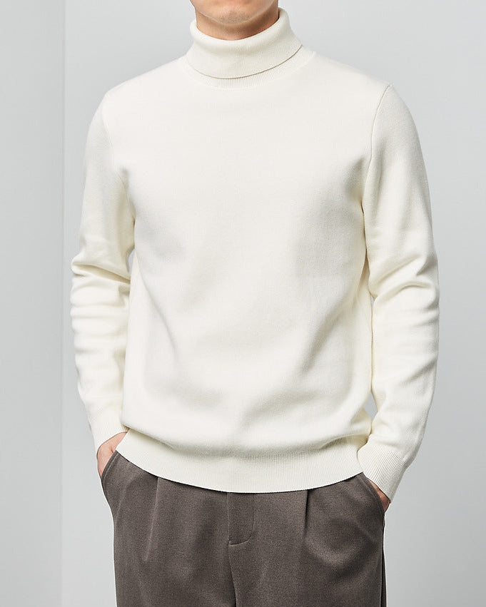 The Momeike Classic Solid Turtleneck Sweater