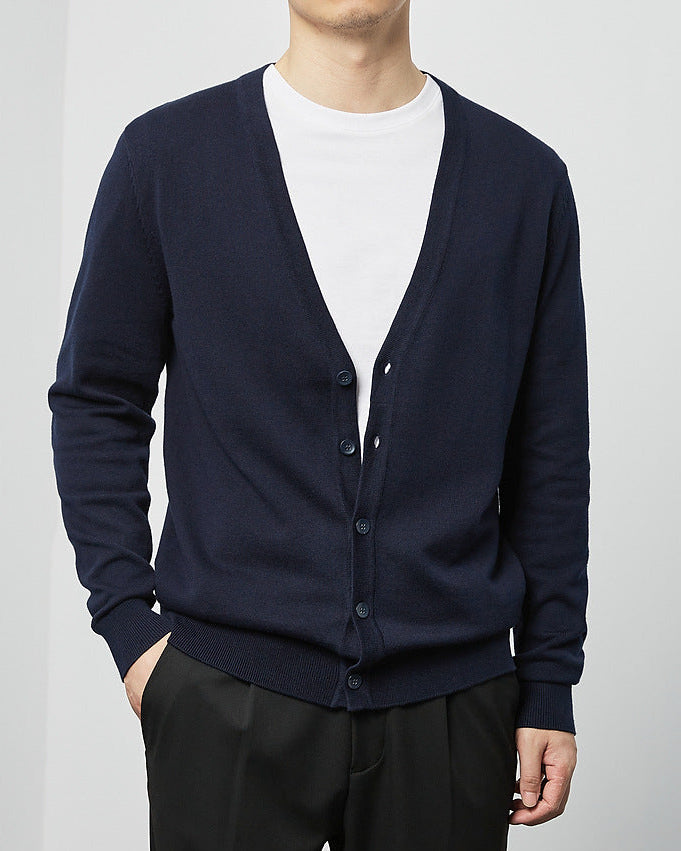 The Mimaike Essential V-Neck Knit Cardigan