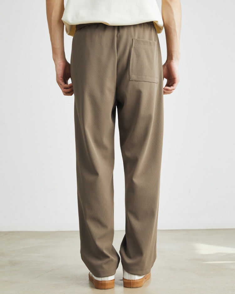 Soft Waistband Drawstrings Relaxed Pants