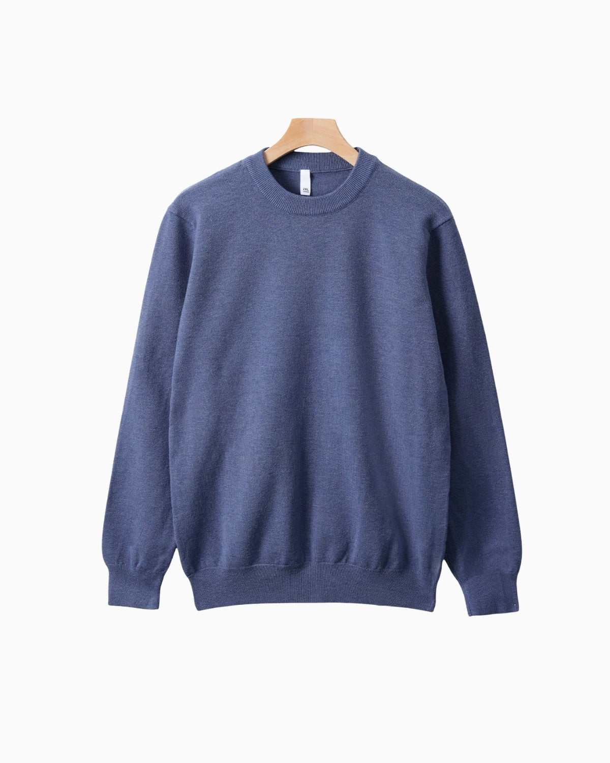 Merino Wool Blend Crewneck Knit Sweater